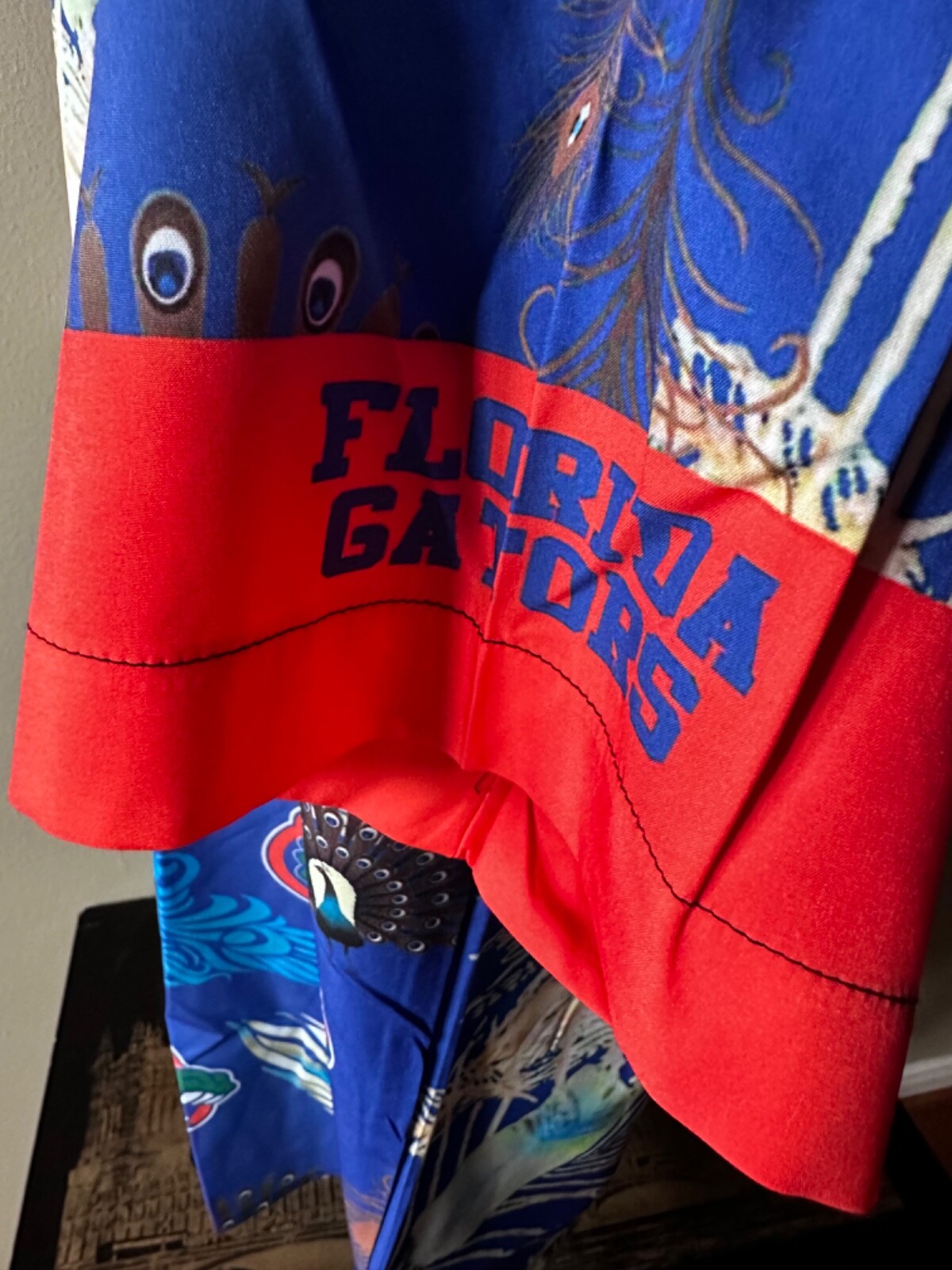 Florida Gators Peacock Pattern Button Up Hawaiian… - image 6