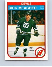 VINTAGE HOCKEY CARD OPC 1982 NEW JERSEY DEVILS RICK MEAGHER ROOKIE CARD NO817