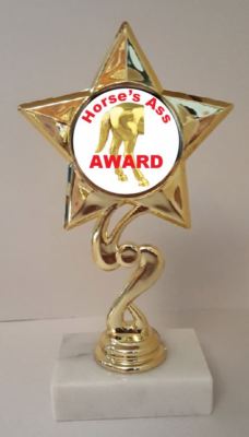 Horses Ass Trophy 7'' Tall  AS LOW AS $3.99 each FREE SHIPPING T03N1 Gag Gift