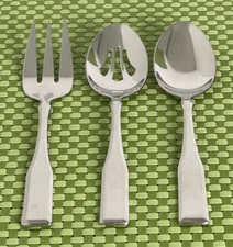 Reed & Barton TUCKAHOE Stainless 3pc Serving Set Glossy 18/10 China Flatware