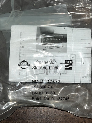 RADIO FREQUENCY SYSTEMS NM-LCF12-070 COAXIAL CABLE CONNECTOR KIT NEW
