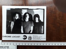 CHROME LOCUST.  Original Press Promo B&W Photo 6 x 5 inch Good Condition