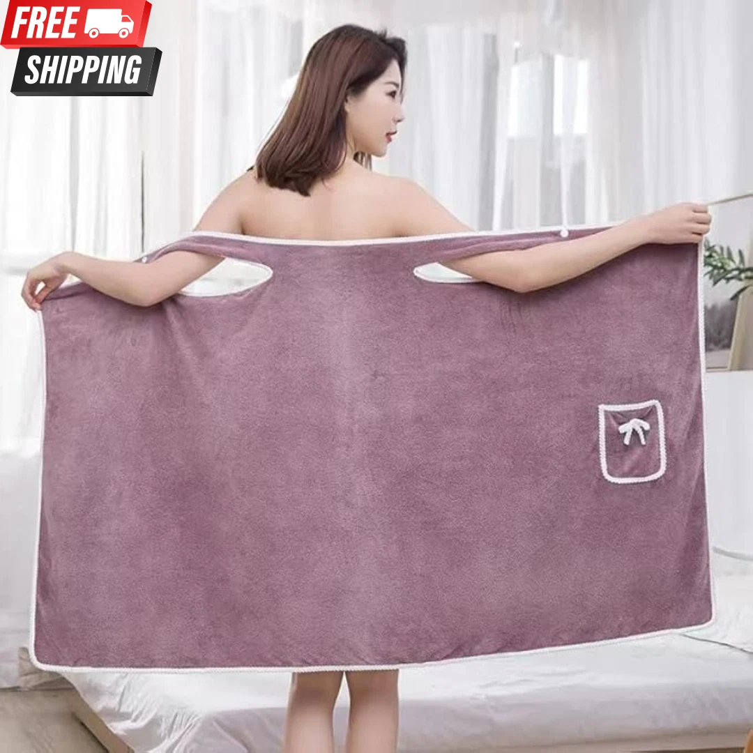 chinese dress ladies Full-Length Towel Dress | Quick-Dry Luxury Spa Robe