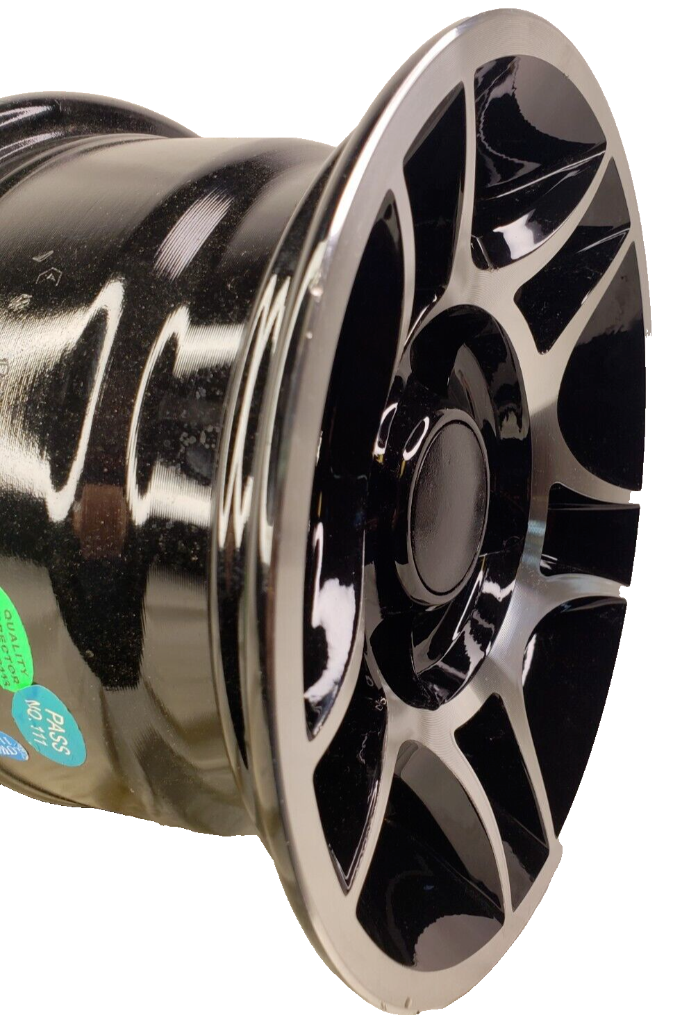 Club Car 10x6 4/4 Black & Machined Golf Cart Rims Wheels pull-off ...