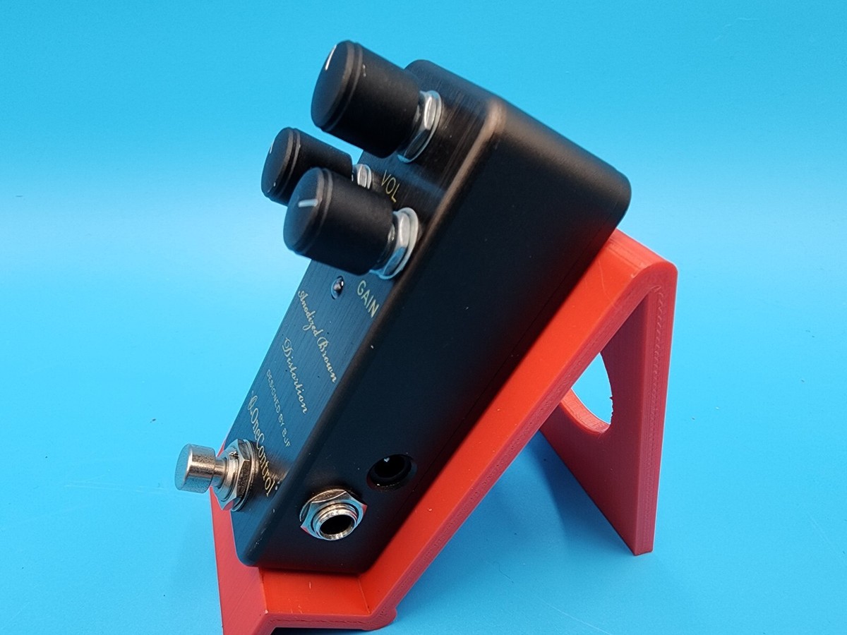 One Control Anodized Brown Distortion Guitar Effect Pedal Designed