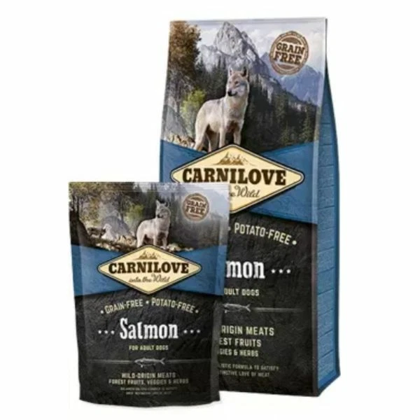 Carnilove Adult Dog Food Salmon Grain Potato Free Complete Dry Feed 1.5kg 12kg
Opens in a new window