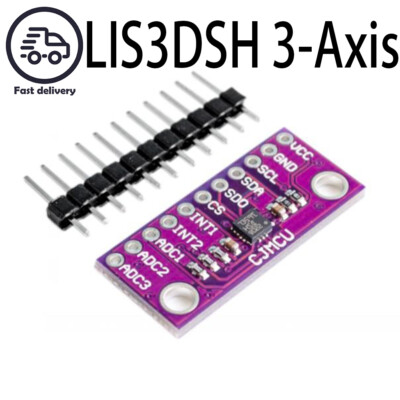 Produktbild von LIS3DSH 3-Achsen Beschleunigungssensor – Hochauflösend, Ersatz Für ADXL345, 1 Stück