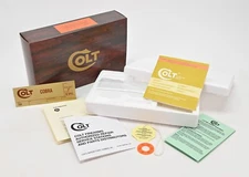 Colt Cobra 1981 Wood Grain Foam Insert Box And Paperwork Package. Brand New