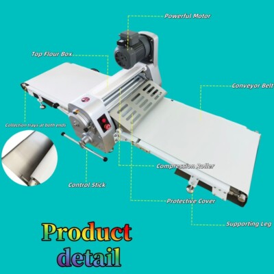 110V Commercial Electric Pastry Machine Dough Sheeter Machine Pastry Press 550W