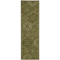 Nourison Ih88 India House Runner Rug, 2-feet 3-inch By 7-feet 6-inch, Green, on sale Nourison Ih88 India House Runner Rug, 2-feet 3-inch By 7-feet 6-inch, Green, on sale