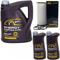 MotoröL Set Mannol Energy Formula 5W-40 7 Liter + ÖLfilter FüR Bmw 3Er 330D E46