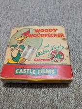 16mm The Screw Driver Woody Woodpecker Cartoon Castle Films damaged