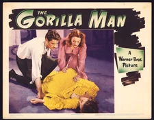 GORILLA MAN Original Movie Lobby Card Poster 1943 Ruth Ford WW2 Spy Mystery