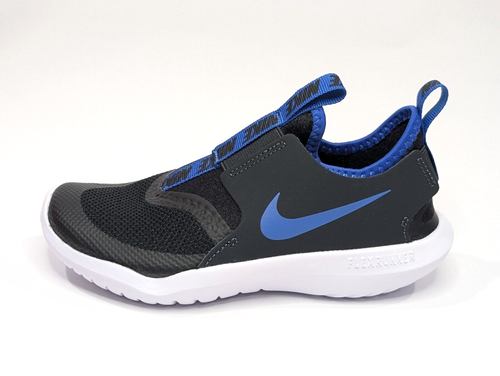 Nike Flex Runner (PS) Black/Wht Boy's Slip On Sneakers-Asst Size NWB AT4663-001 - Picture 7 of 9