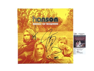 Hanson Band Signed Limited Edition Middle of Nowhere Vinyl Album Record Set JSA