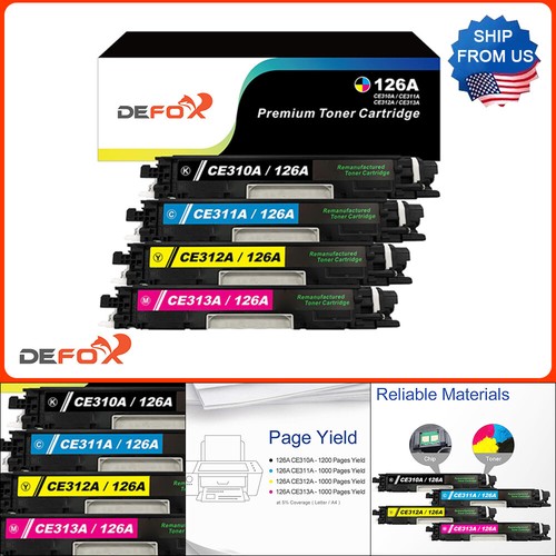 4 szt 126A Kaseta z tonerem do HP CE310A CE311A CE312A CE313A M175nw M275 CP1025