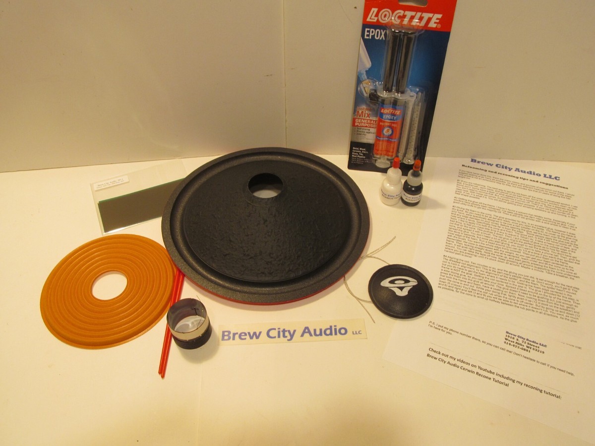 Kit Riparazione Altoparlante Cerwin Vega 12 Pollici - 2 Sospensioni In Gomma Schiuma