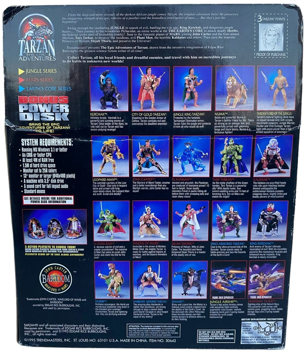 弾丸ターザン Tarzan Epic Adventures Tars Tarkas Mars Martian Figure New Open
