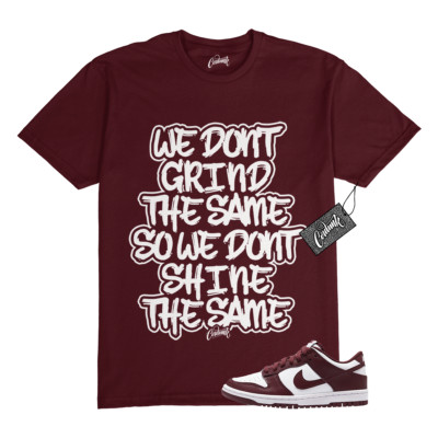 Dunk Team Red White Low Maroon Burgundy T Shirt Match DIFF