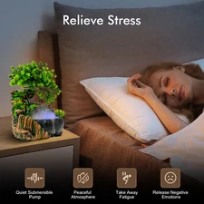 Rockery Fountain Waterfall Feng Shui Desktop Water Sound Indoor Desk Mini Decor