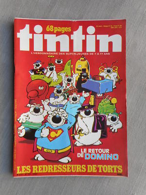 Hebdo Tintin 2Nd Series No. 222 Dupa Cubitus 1979 In Good Condition