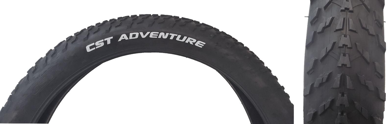 CST Premium Adventure Pneumatico Fat Tire 20x4.0 Filo Nero (406 ISO) 20" eBike
