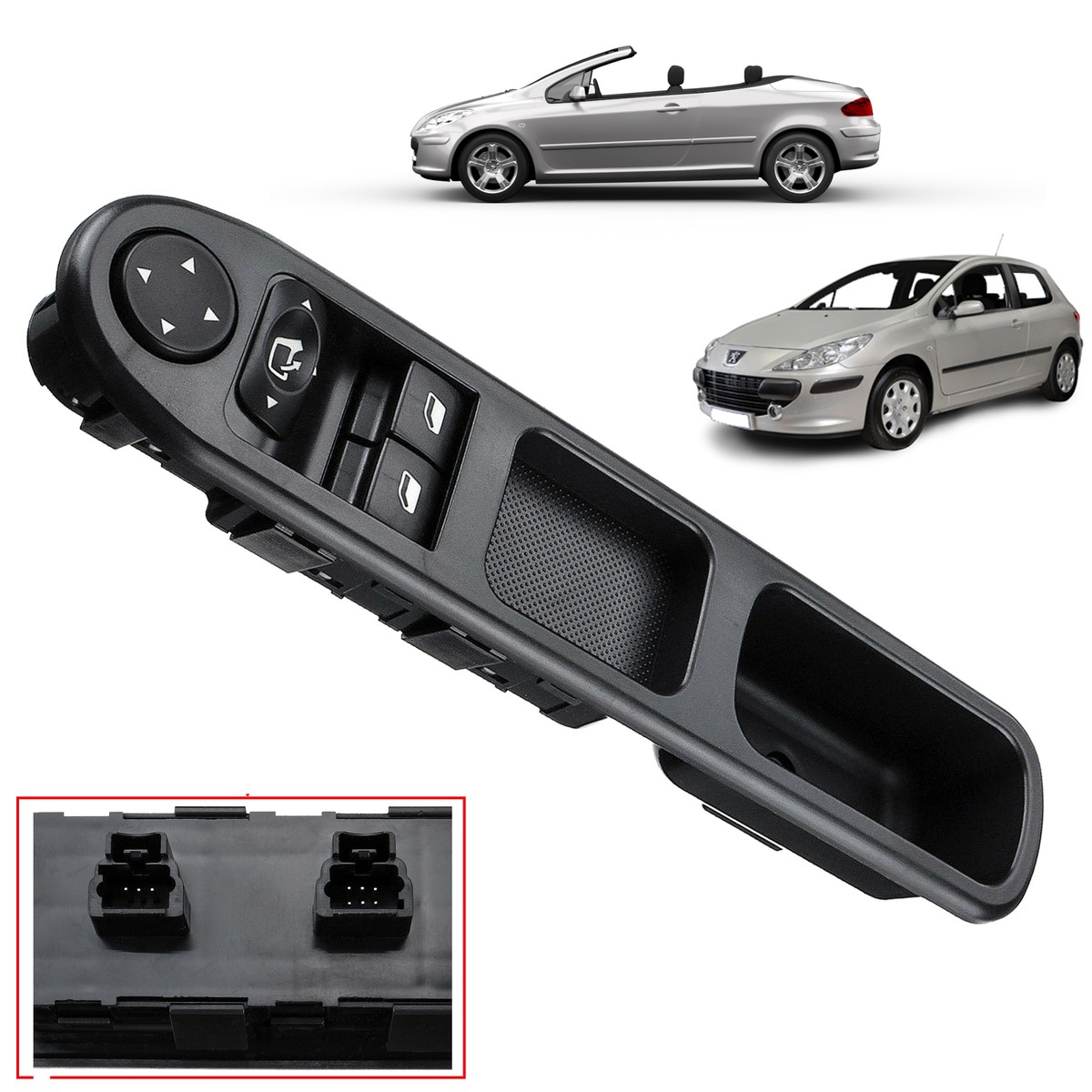 Bouton De Lève-vitre électrique Pour Peugeot 307 Et 407 (2004-2010) - Remplacement Direct Et Facile à Installer