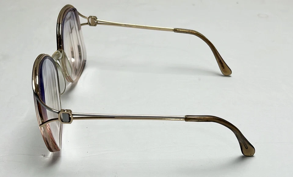 Tura Womens Vintage Eyeglasses MOD-402  Semi Rimless Square Metal Frames - Image 3 of 4