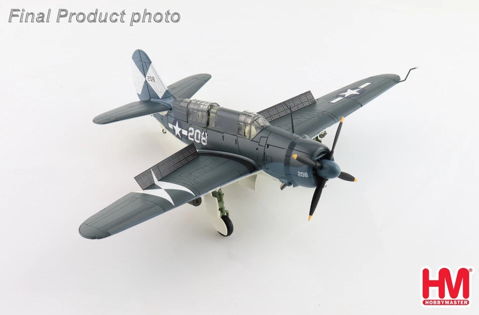 Hobby Master 1/72 HA2214 SB2C Helldiver USN VB-83 USS Essex, Yamato Sinking 1945 - Immagine 3 di 4