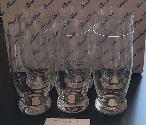Princess House Heritage Crystal Coolers Glasses 6144
