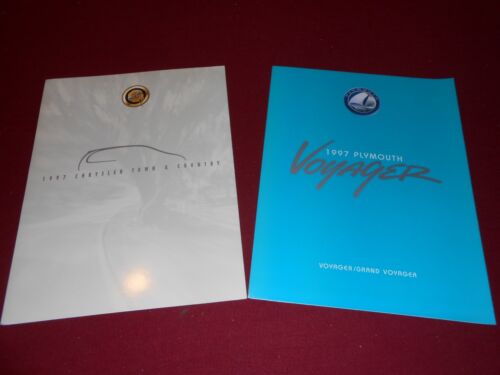 1997 PLYMOUTH VOYAGER BROCHURE & '97 CHRYSLER TOWN & COUNTRY CATALOG - Foto 1 di 3