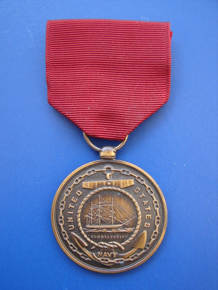 US Navy USS Constitution Fidelity Zeal Obedience Conduct Ribbon