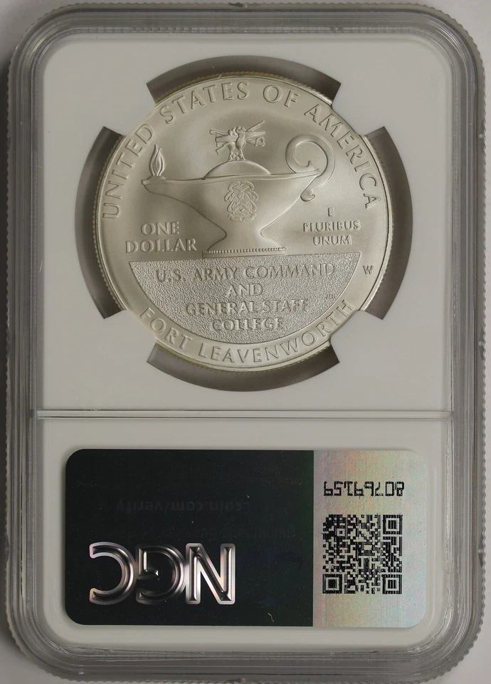 2013-W 5 Star Generals Marshall & Eisenhower Silver Commemorative $1 MS 70 NGC - Image 2 of 4