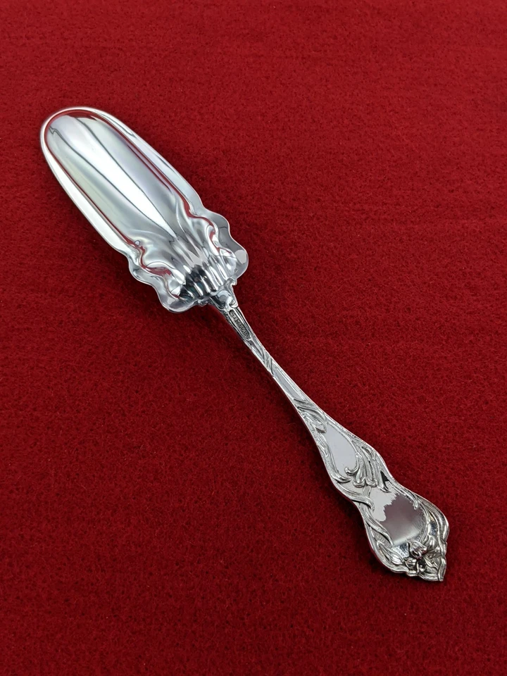 Antique Watson & Co 1902 Lily Sterling Silver 7 3/8" Cheese Scoop - Image 4 of 4