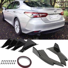 Glossy Black Car Rear Bumper Splitter Spoiler Lip Diffuser Kit For Toyota Camry