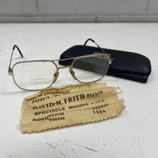ORIGINAL VINTAGE RETRO Glasses Cafe Costume Reading Art Prop Fashion Case Nock