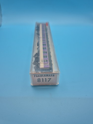 Fleischmann N 8117 Personenwagen 2e class, Coach, schnellzugwagen lilla/grau DB | Zustand: Gebraucht
