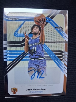 2026 Topps Chrome - Jase Richardson - ROOKIE AUTO - Orlando Magic