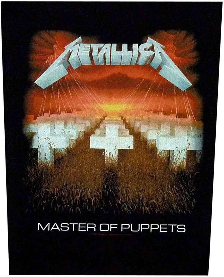RAZZ Large Metallica Master Of Puppets Sew On Jacket Back Patch - OFFICIAL