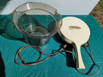 Vintage Early 80's Proctor Silex PH-1 PanHandler Griddle W/ Popcorn Popper Dome