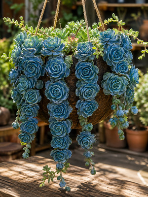 Sale2132 Echeveria blue Sky Succulents 5 Samen