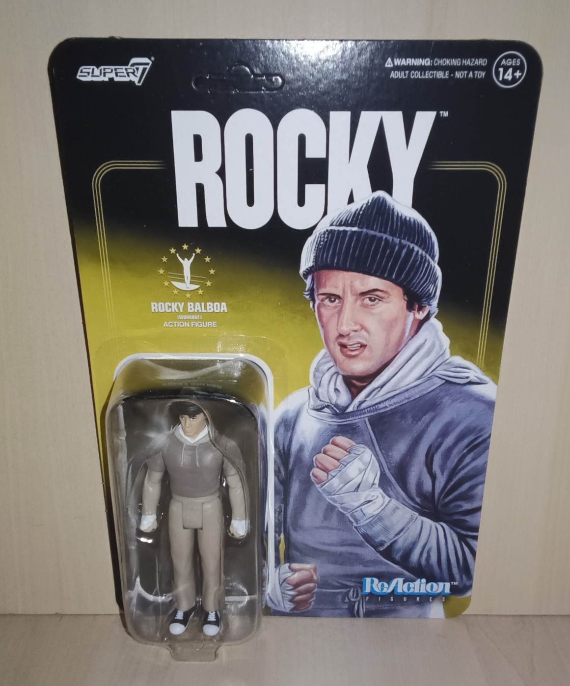 Figurine Rocky Balboa Super7 decoration geek et cinema pour bureau et vitrine
