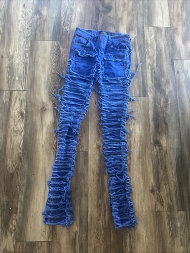 Majestic Jeans Men’s Size 30 Blue Stacked Denim Jeans Straight Leg