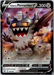 Galarian Perrserker V 129/196 Lost Origin