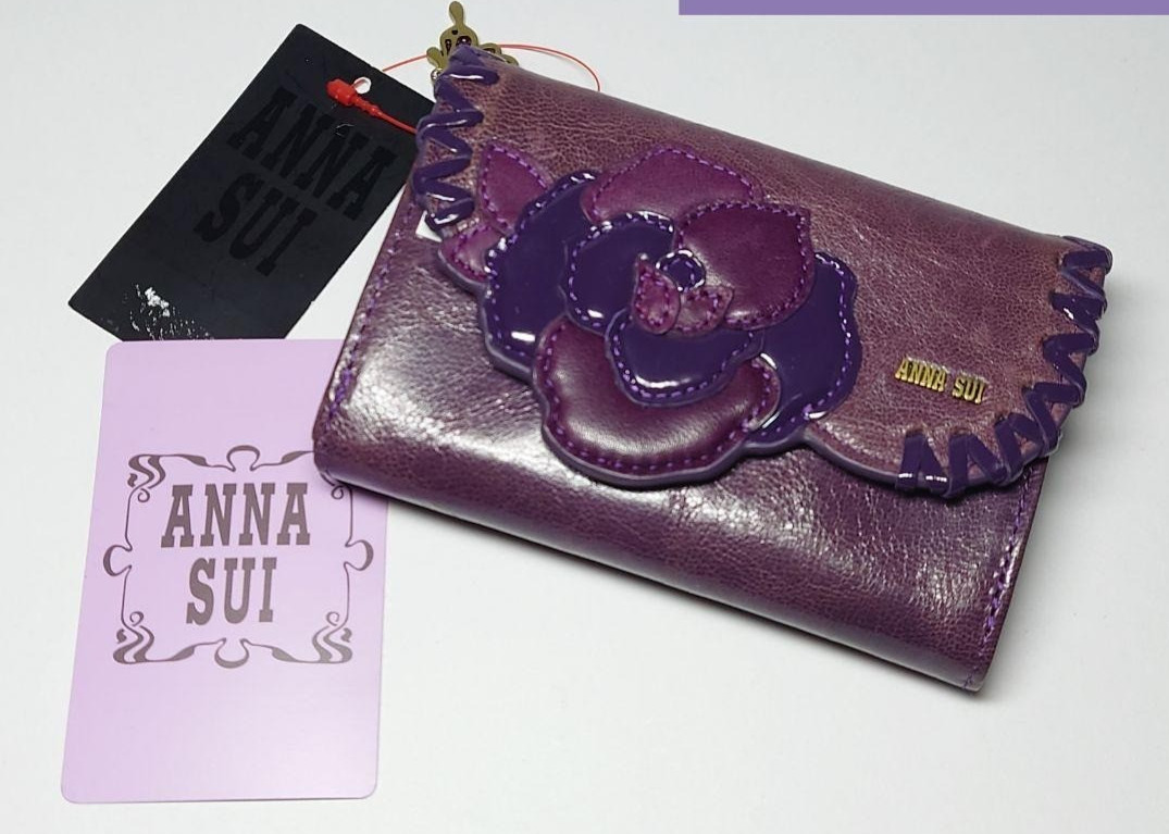 Anna Sui Ruby Fragment Leather Multi Purpose Case… - image 1