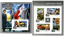 Andre - Gustave Citroen - French Automobiles  - stamps  estampilla S. Tome MNH**