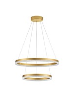 Nova Luce Pendelleuchte Adria Messing Gold HöHenverstellbar Schwenkbare Ringe