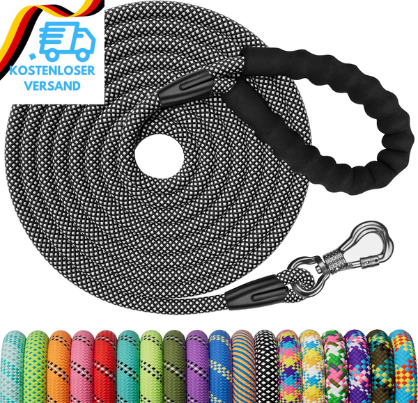 X Xben Schleppleine FüR Hunde, 3M 5M 10M 15M 20M 25M 30M Lang Robuste Hundeleine-image