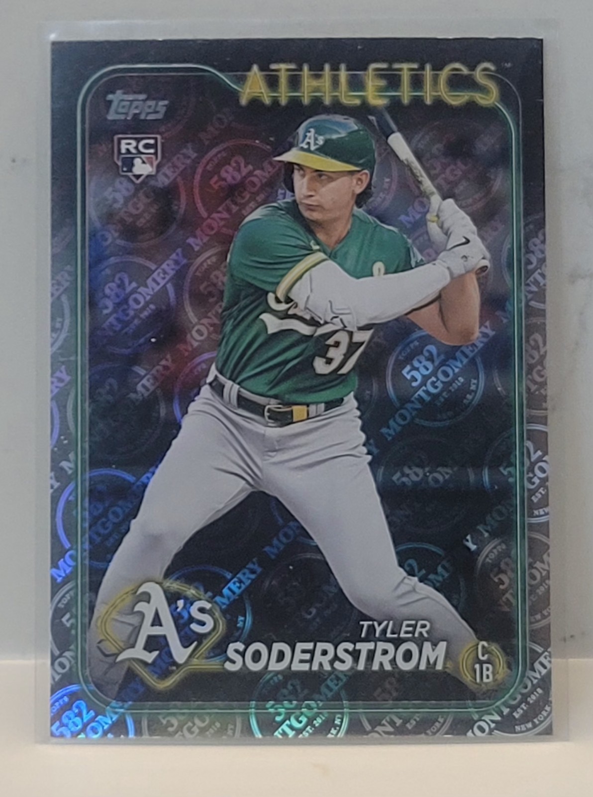 Tyler Soderstrom 2024 Topps 582 Montgomery #244 🔥 RC 🔥 Oakland A's Rookie