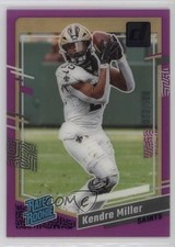2023 Panini Clearly Donruss Rated Rookie Purple 22/199 Kendre Miller #72 4k8
